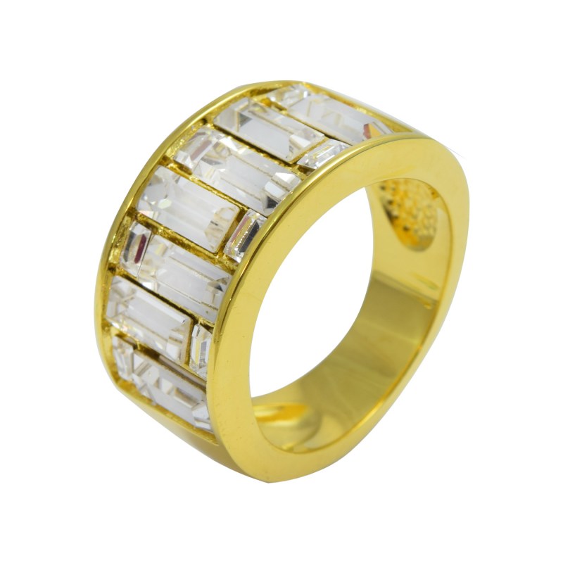 Anillo Creado Con Cristales De Swarovski ® Color Crystal - KA0260