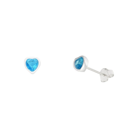 Aro circón corazón diámetro: 4mm Plata 925