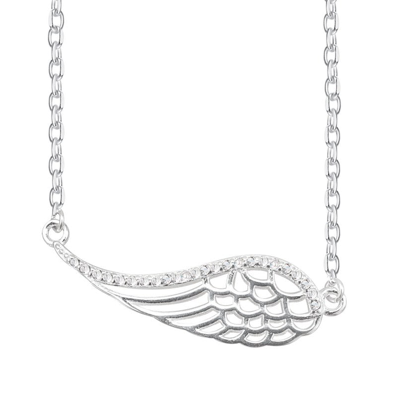 Collar Ala Ángel Gabriel 40 Cms Mas Extensión Plata 925 - PO0640