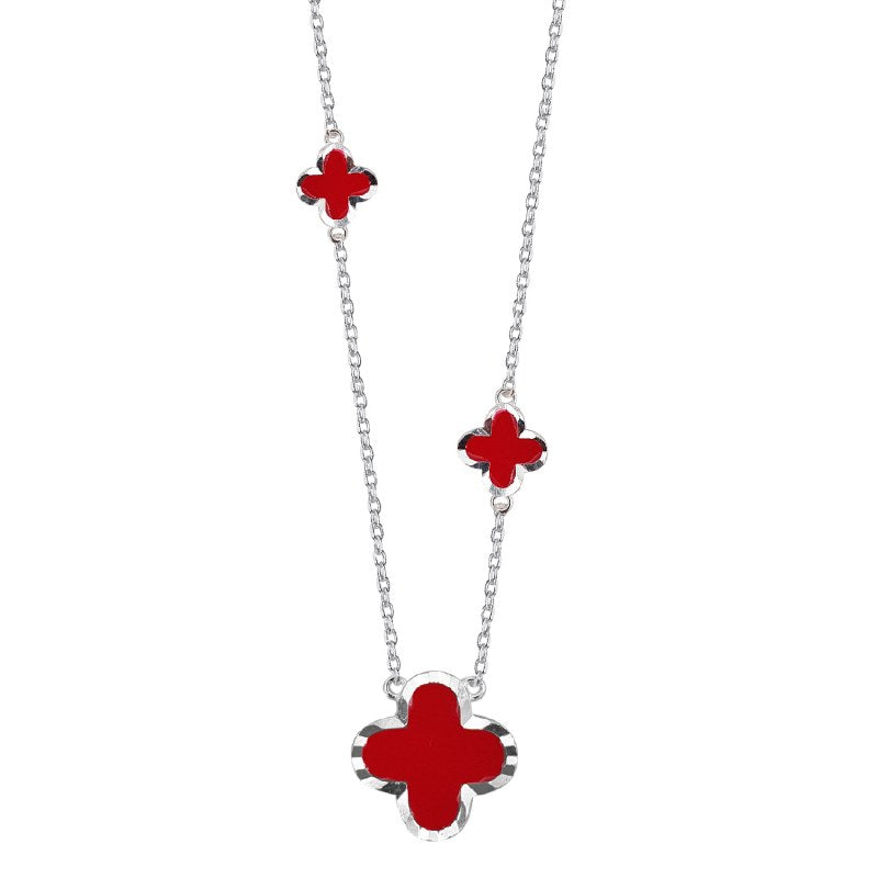 Collar trébol Plata 925 - PO0758