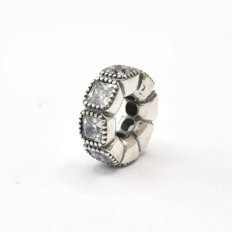 Charm Separador Con Circones Plata 925 - PP0906