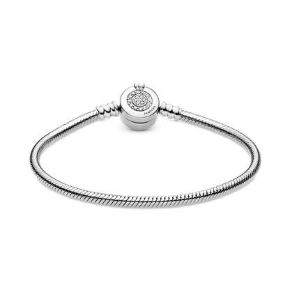 Brazalete Pandora Moments Cadena de Serpiente Corona O Resplandeciente