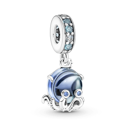 Charm colgante pulpo tierno de cristal Murano
