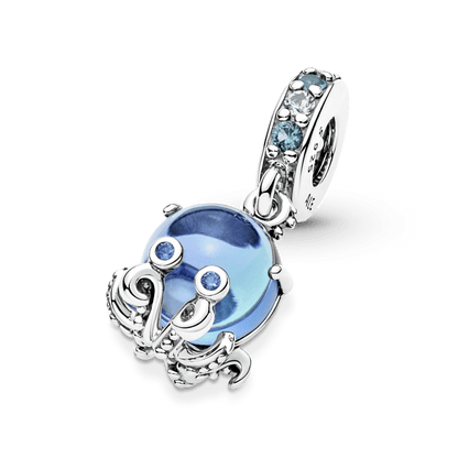 Charm colgante pulpo tierno de cristal Murano