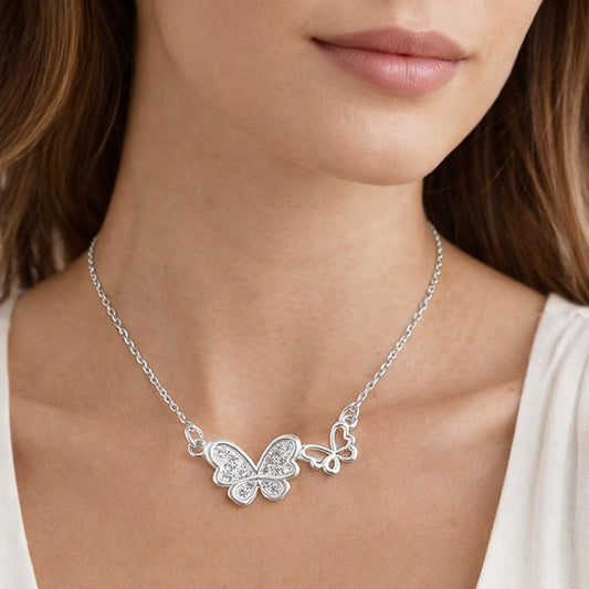 Collares colgante trébol micro circón Plata 925