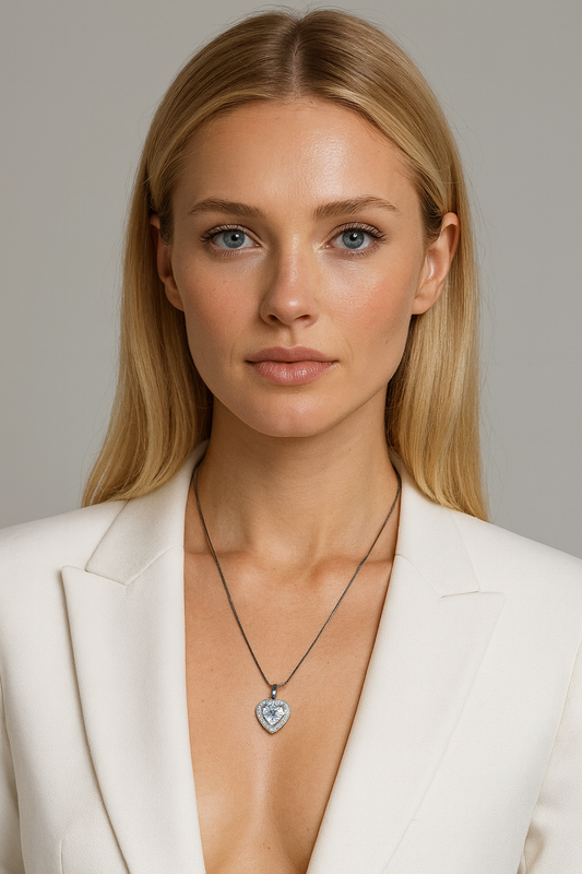 Collar luxury cristal  - Acero inoxidable