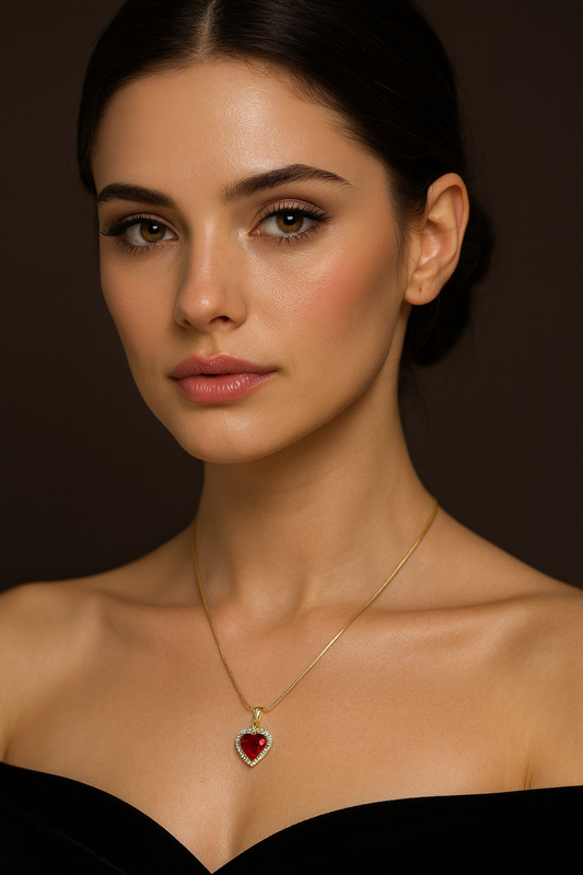 Collar  dorado glam  - Acero inoxidable