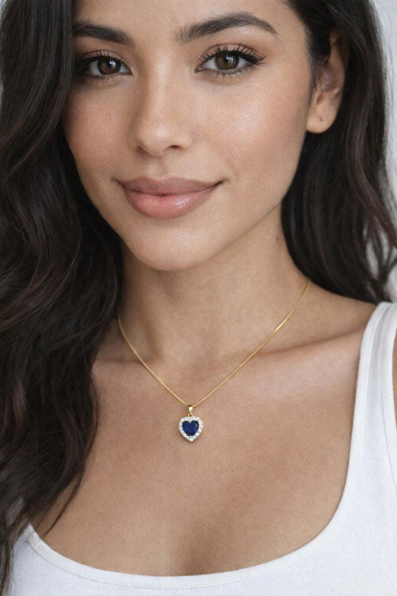 Collar - Gold zafiro