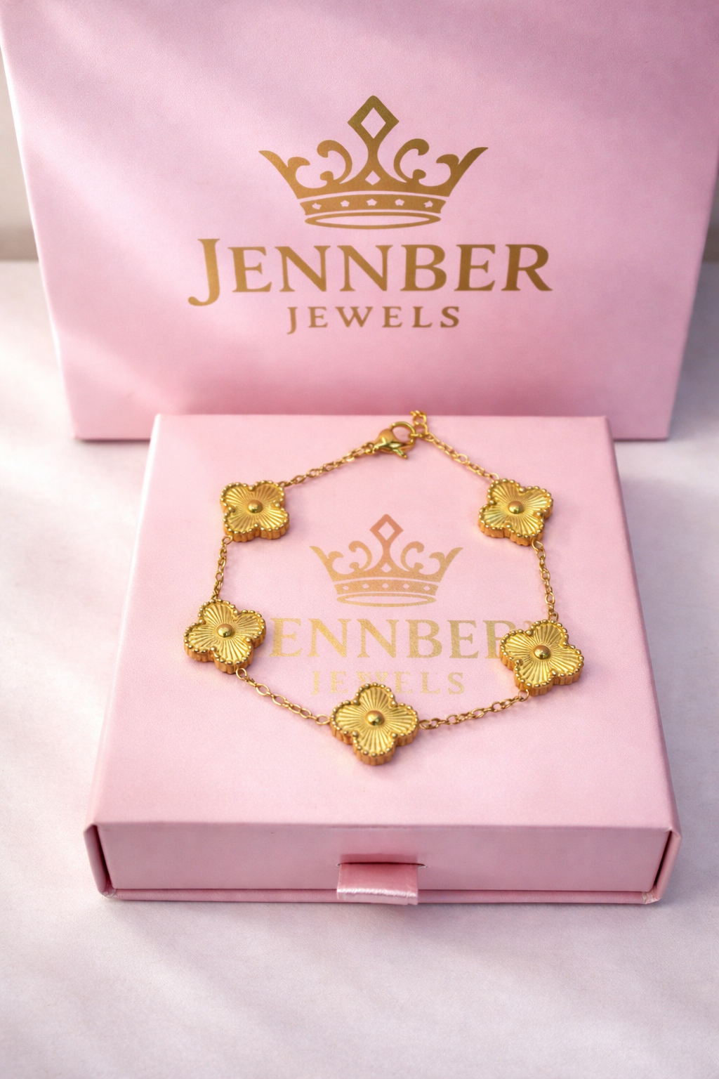 Pulsera trebol -  gold