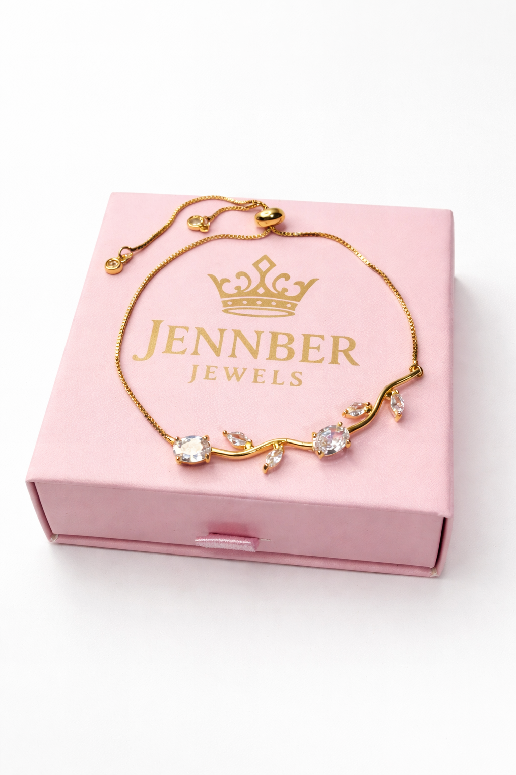 Pulsera tulipan  - Gold blanco