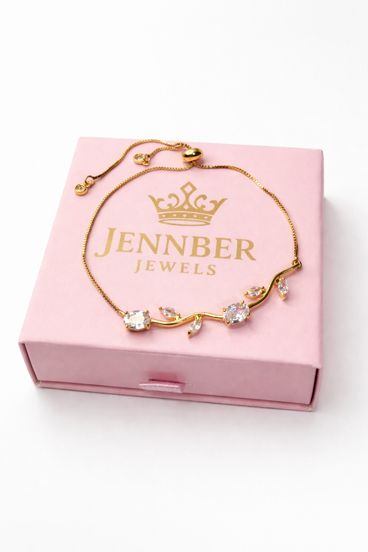 Pulsera tulipan  - Gold blanco