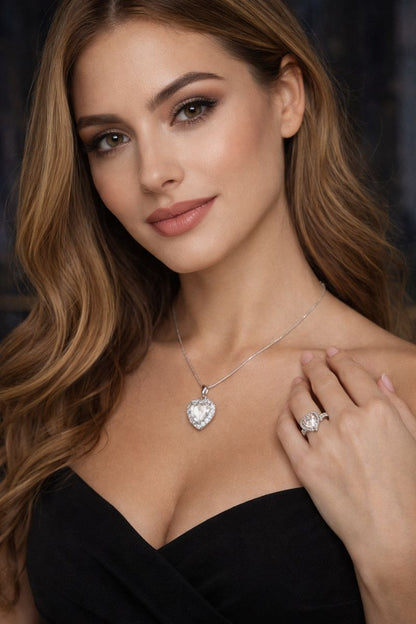 Set dúo  Alteza - piedra blanca