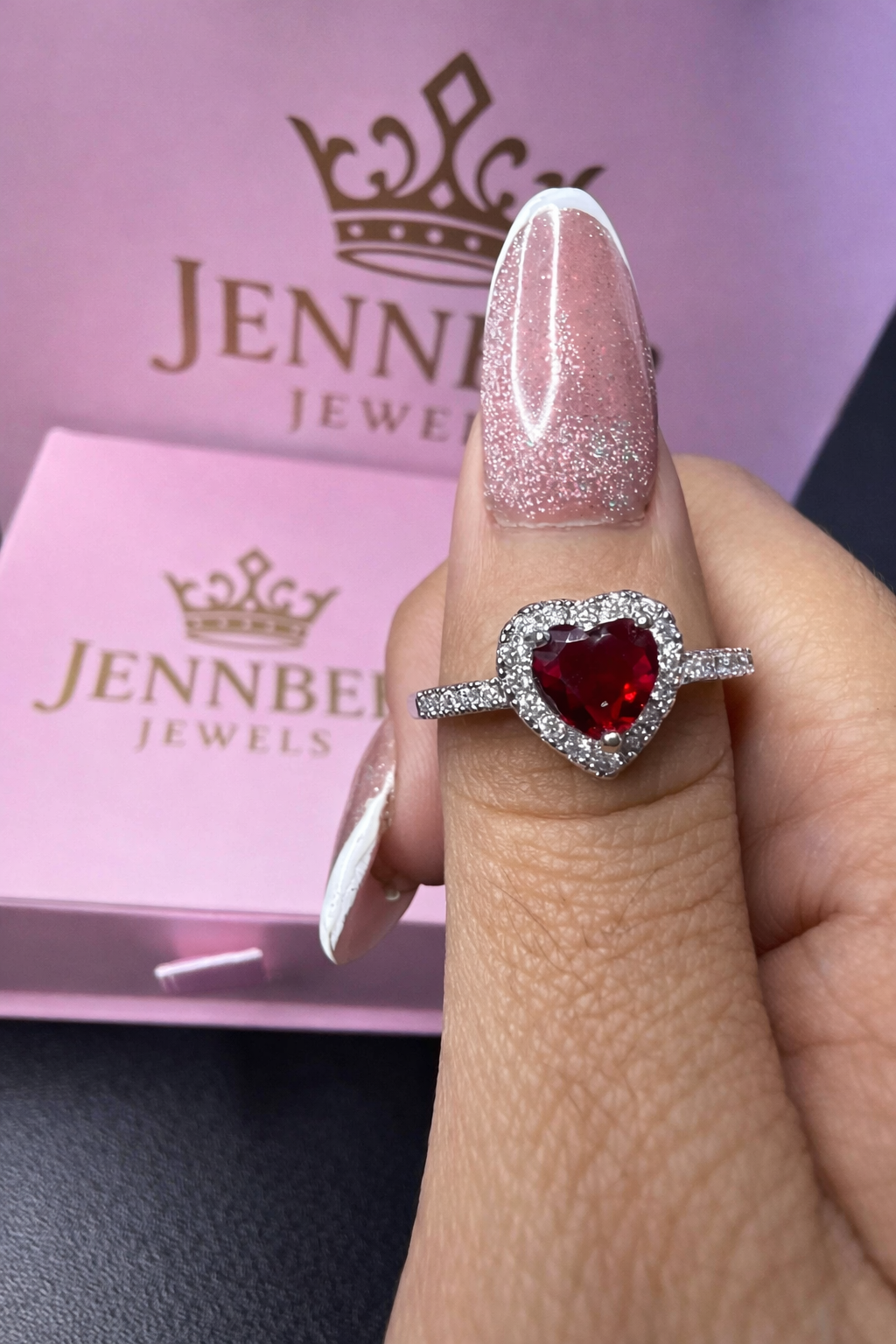 ANILLO GOLD RUBY - Acero inoxidable