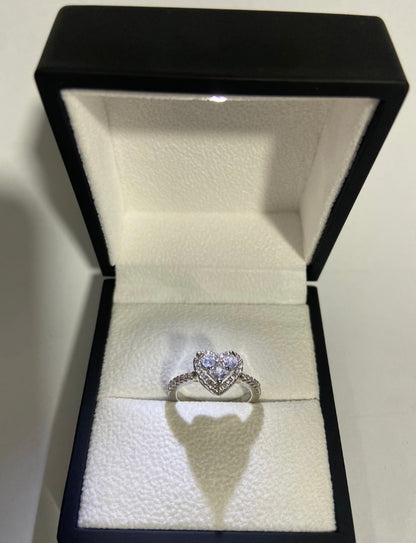 Heart sterling Silver Ring