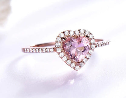 DAINTY HEART ROSE - Anillo Plata ley 925