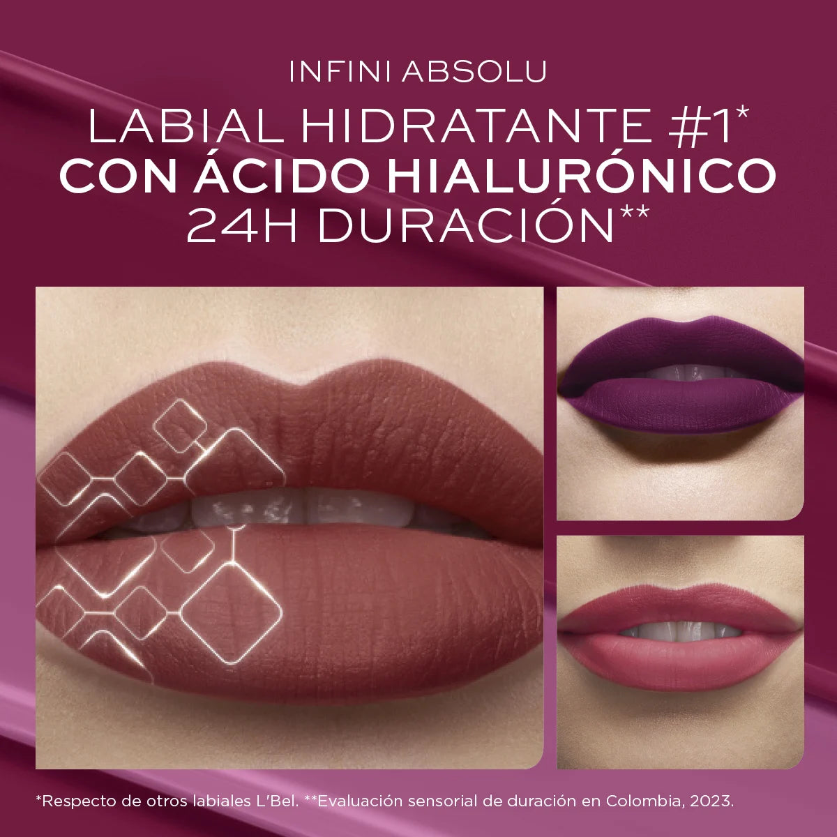 Infini Absolu Labial Líquido No Transfer Ácido Hialurónico 7 g + Prints 30 ml / 1 fl. oz.