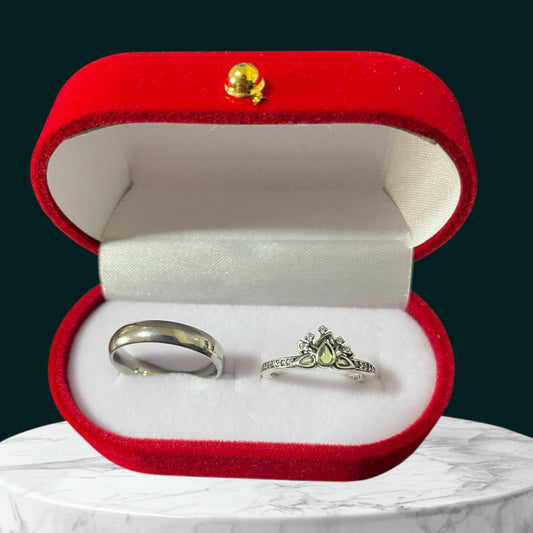 Anillo promesa  - Plata ley 925 princesa Tiana