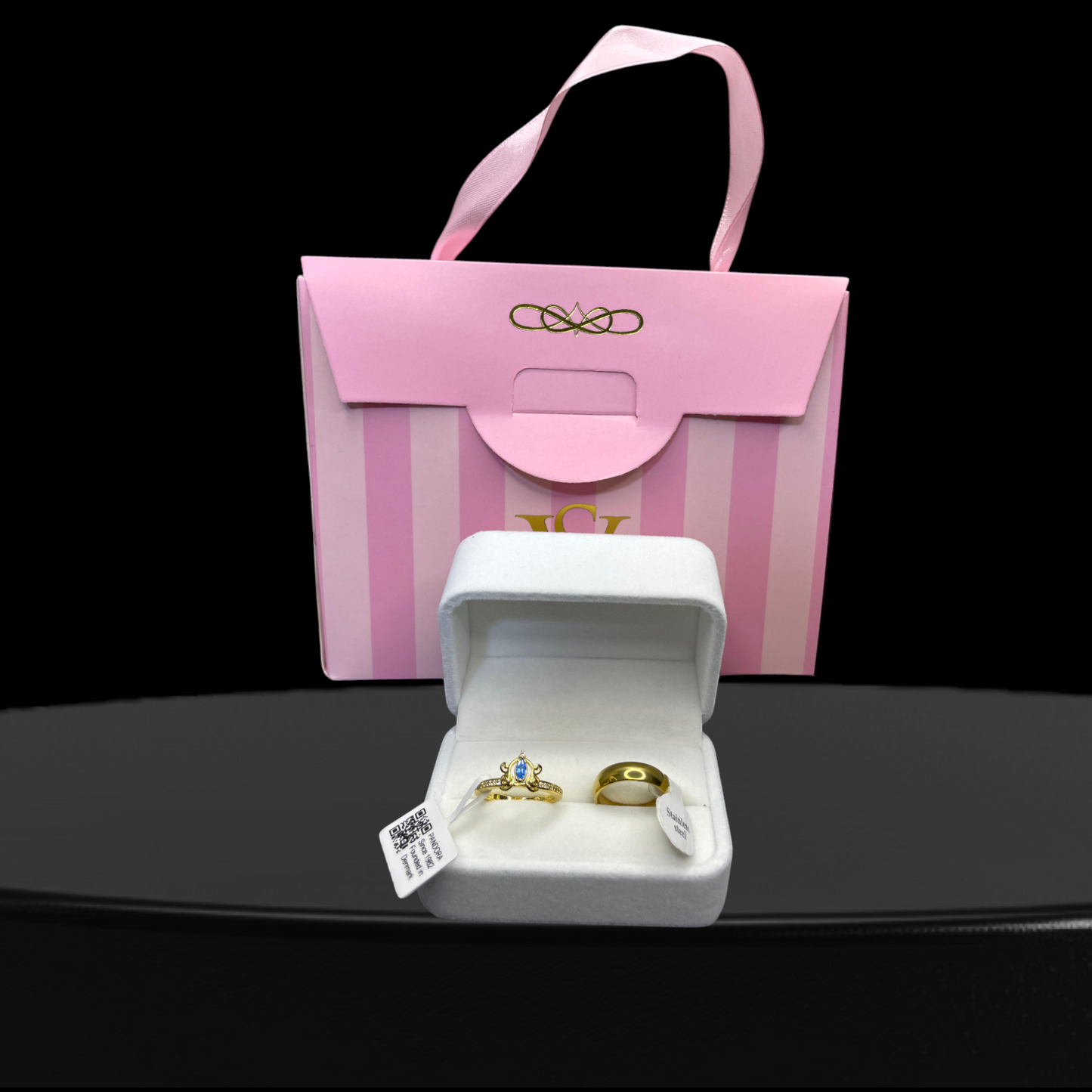 Anillos de promesa - princesa cenicienta