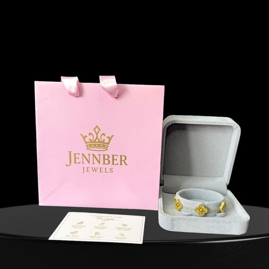 Pulsera trebol -  gold