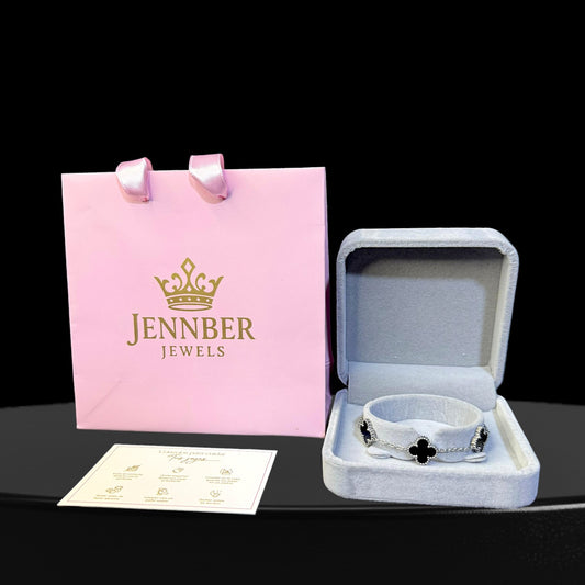 Pulsera trebol -  black