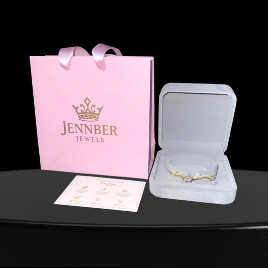 Pulsera tulipan  - Gold blanco