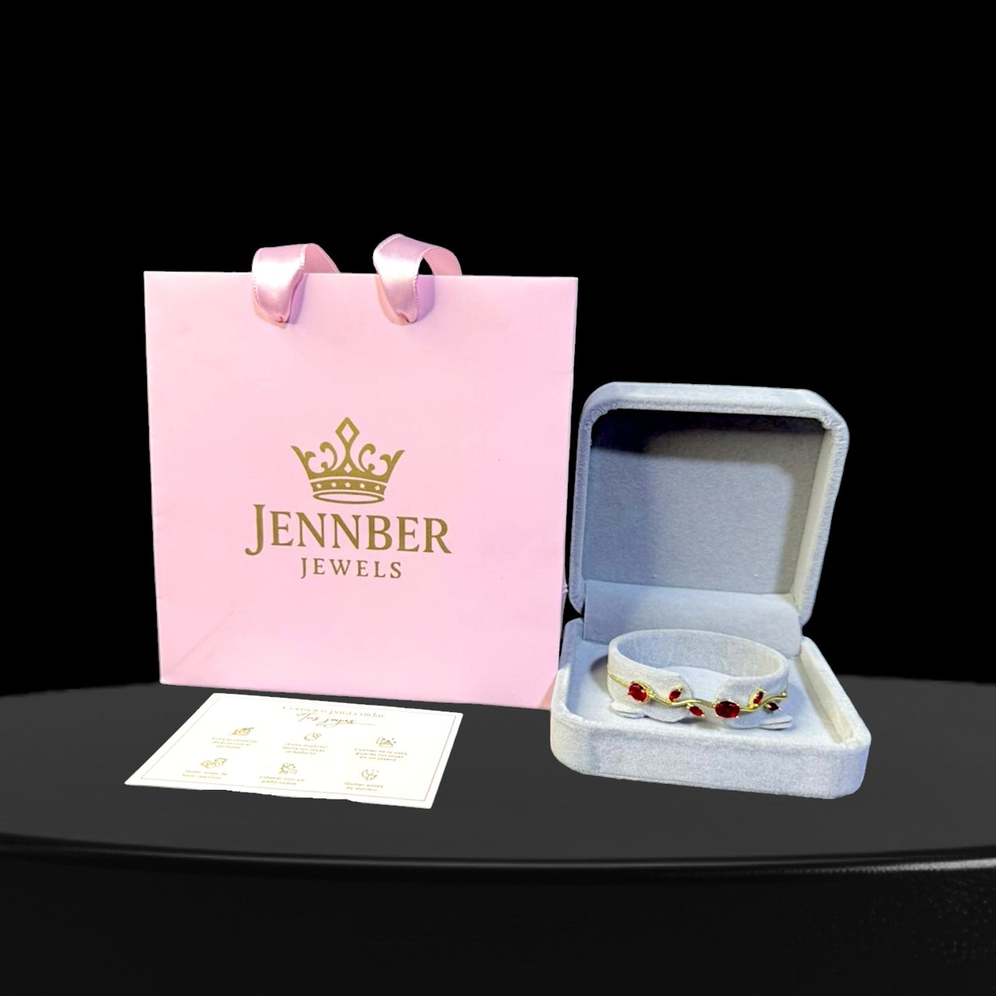 Pulsera tulipan  - Gold rojo