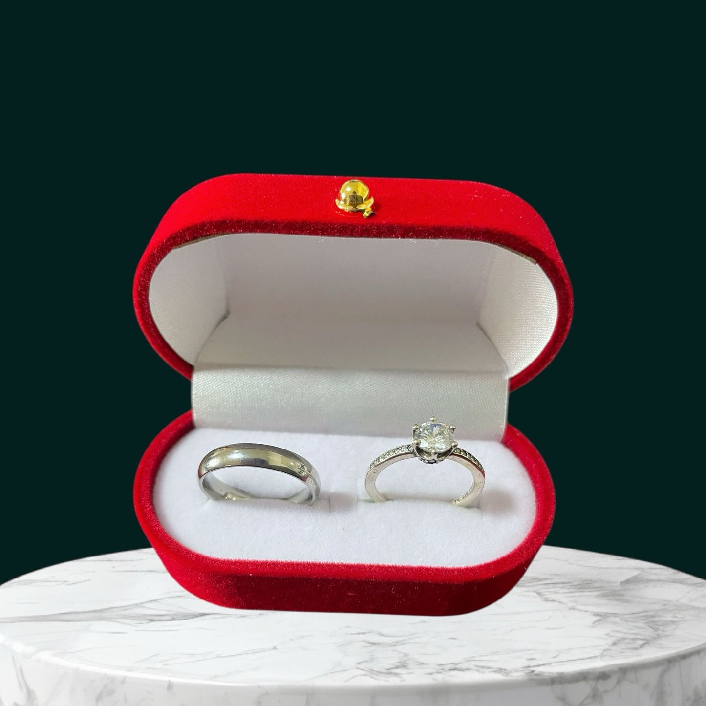 Anillo promesa  - Plata ley 925 corona