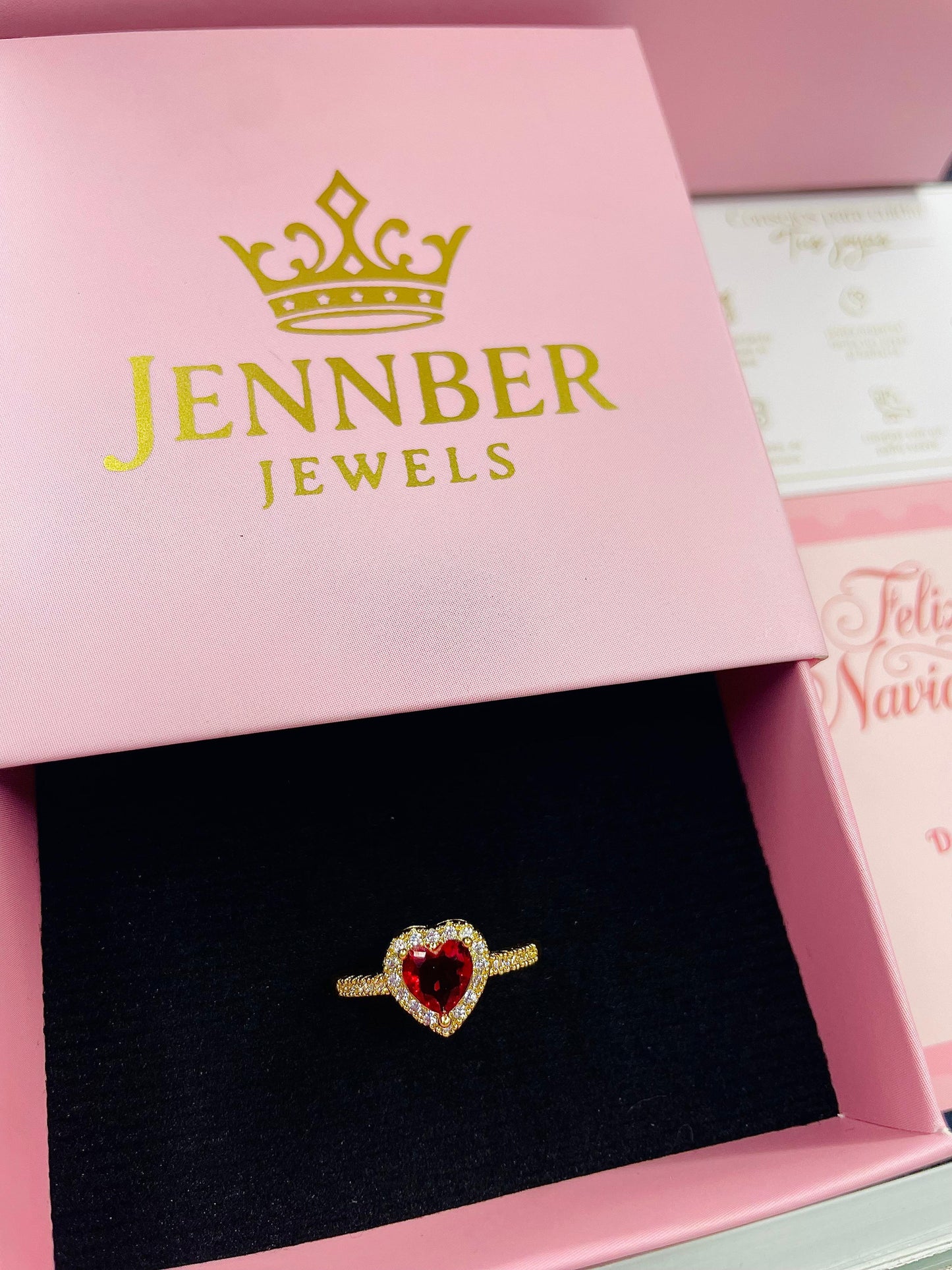 ANILLO GOLD RUBY  - Acero inoxidable