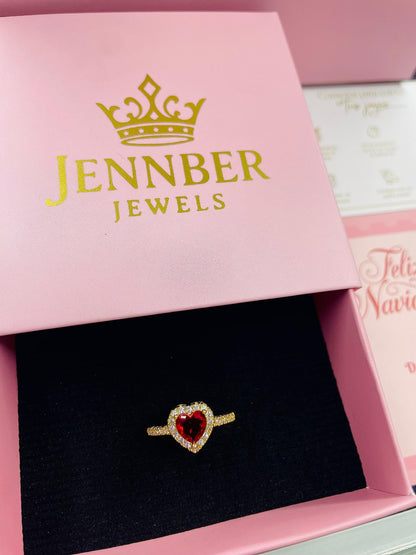 ANILLO GOLD RUBY  - Acero inoxidable