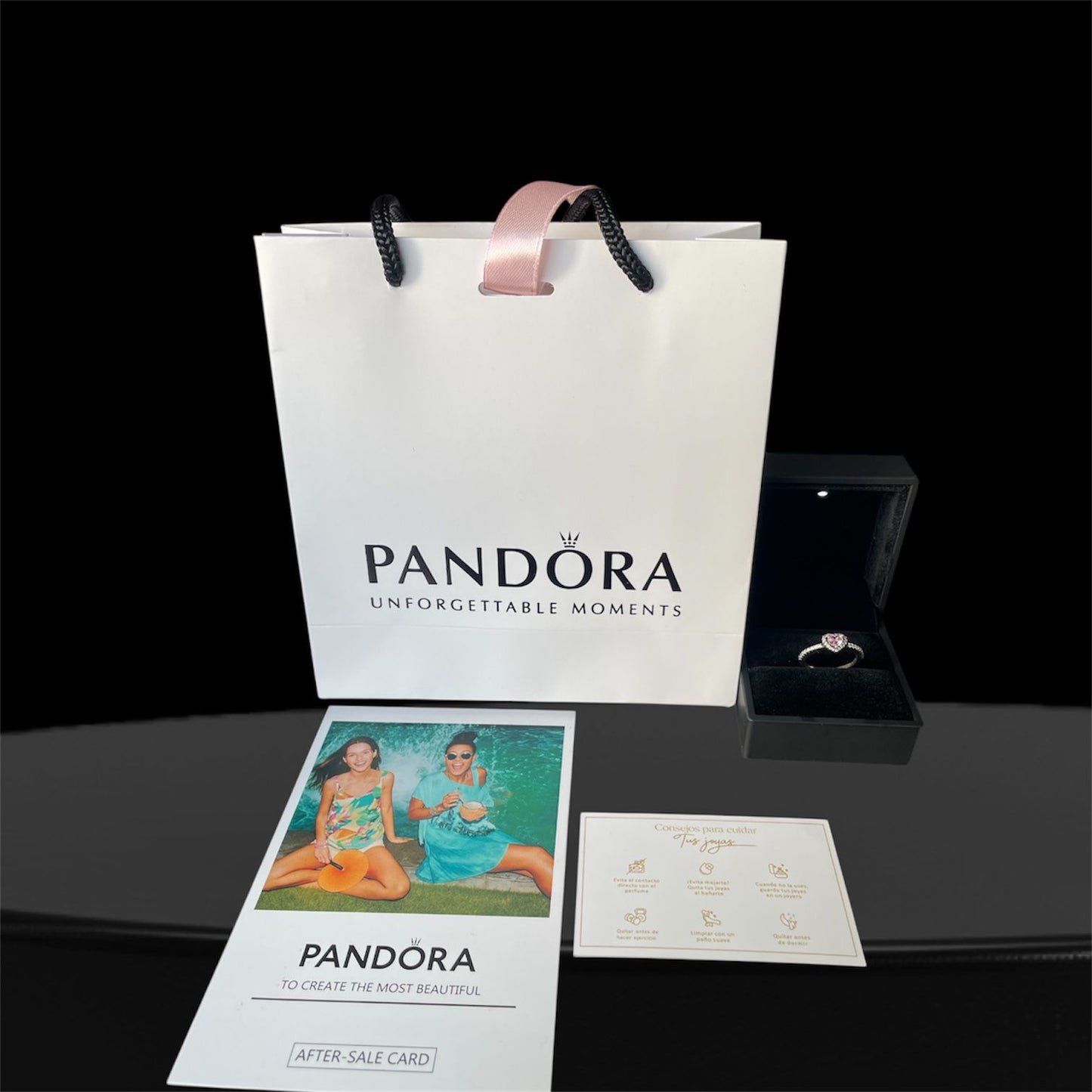 Anillo Con Un Recubrimiento En Oro Rosa De 14k Corazón Brillante Rosa Elevado