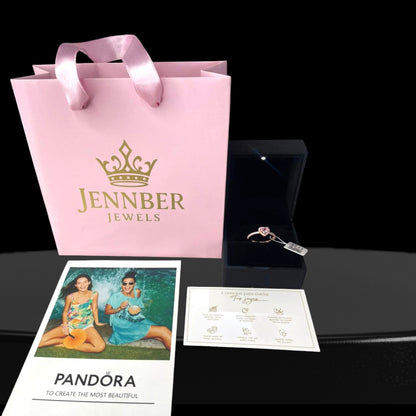 Anillo Con Un Recubrimiento En Oro Rosa De 14k Corazón Brillante Rosa Elevado