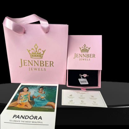 Anillo Con Un Recubrimiento En Oro Rosa De 14k Corazón Brillante Rosa Elevado