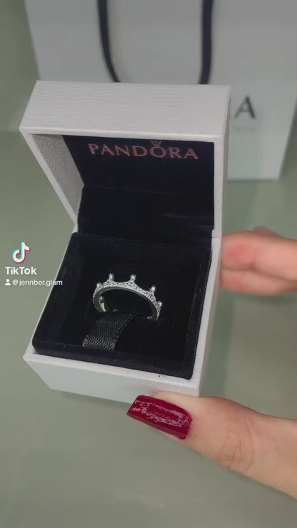 Anillo diseño corona con micro circones Plata 925 - PA1301