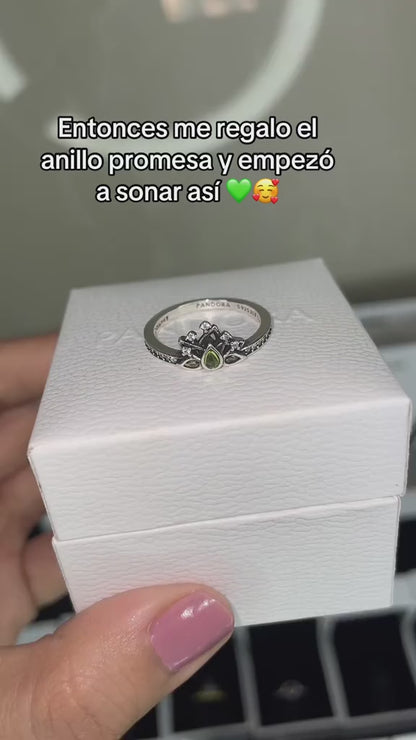 Anillo  de la princesa Tiana  - plata ley 925