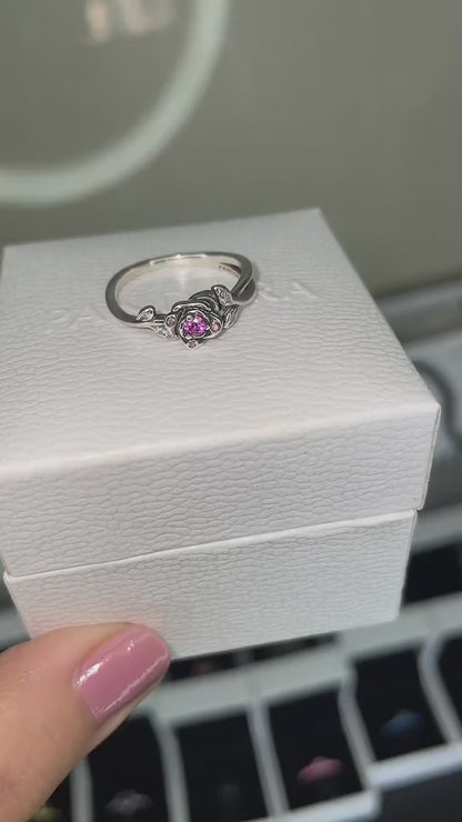 Anillo de rosa de La Bella y la Bestia