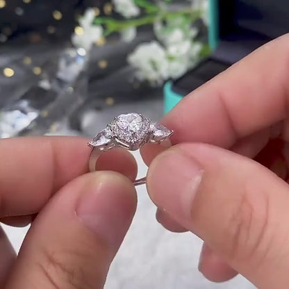 Sweet heart sterling Silver Ring